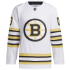 Boston Bruins Tröja Skräddarsydda Vit 100-årsjubileum Primegreen Äkta