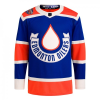 Edmonton Oilers Tröja Skräddarsydda Heritage Classic Adidas 2023-24 Äkta Blå