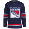New York RangersTröja Skräddarsydda Adidas 2023-24 Äkta Marinblå